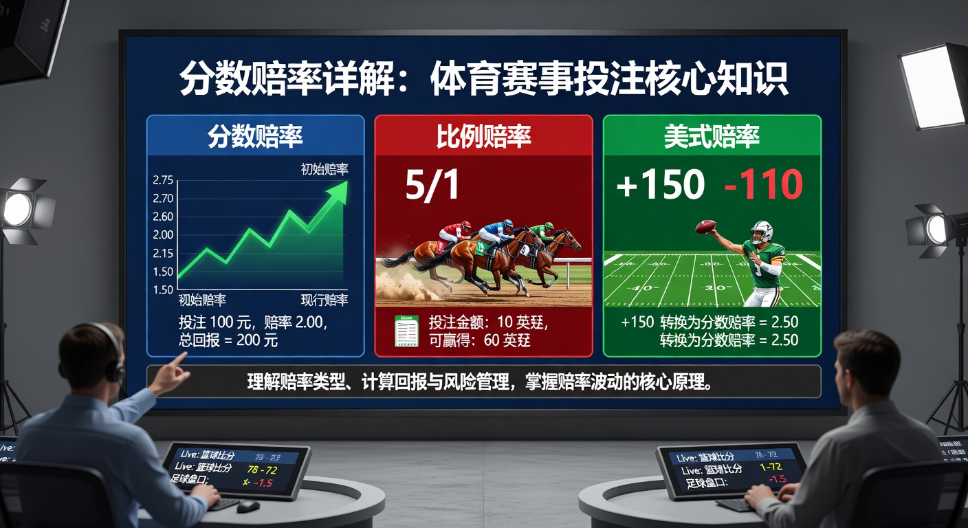 分数赔率详解：体育赛事投注核心知识